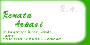 renata arpasi business card
